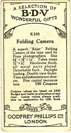 Image of BDV Coupon, Rajar No 6 Folding Camera