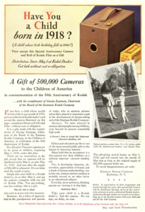 Advert for Anniversary Kodak