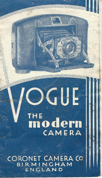 Image of the front cover of the Coronet Vogue instruction booklet