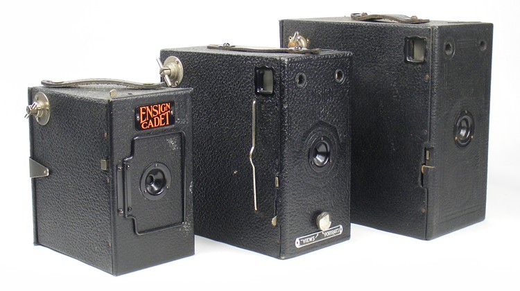 Image of different sizes of Houghton Butcher box cameras