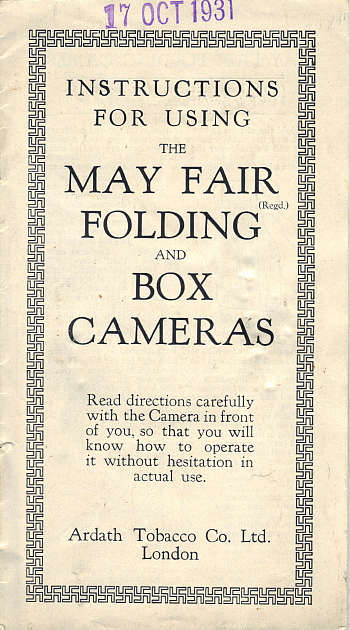 Image of May Fair instruction booklet