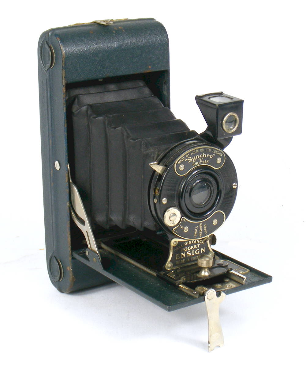 Image of All Distance Pocket Ensign Folding Camera (blue)