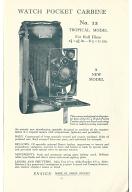 Thumbnail of Advert for No 12 Watch Pocket Carbine Tropical Camera