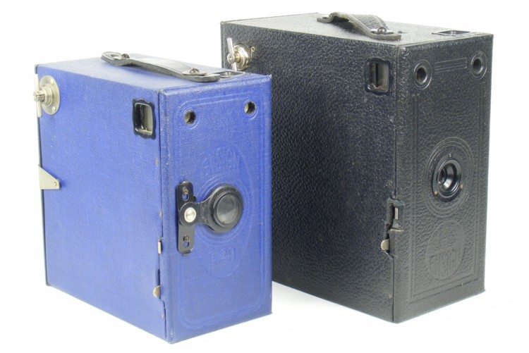 Image of Ensign E29 and J-B Ensign Box Cameras