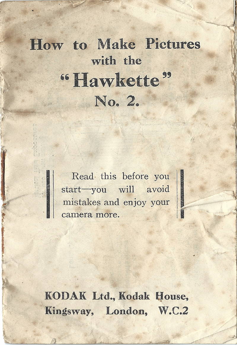 Image of No 2 Hawkette instruction booklet