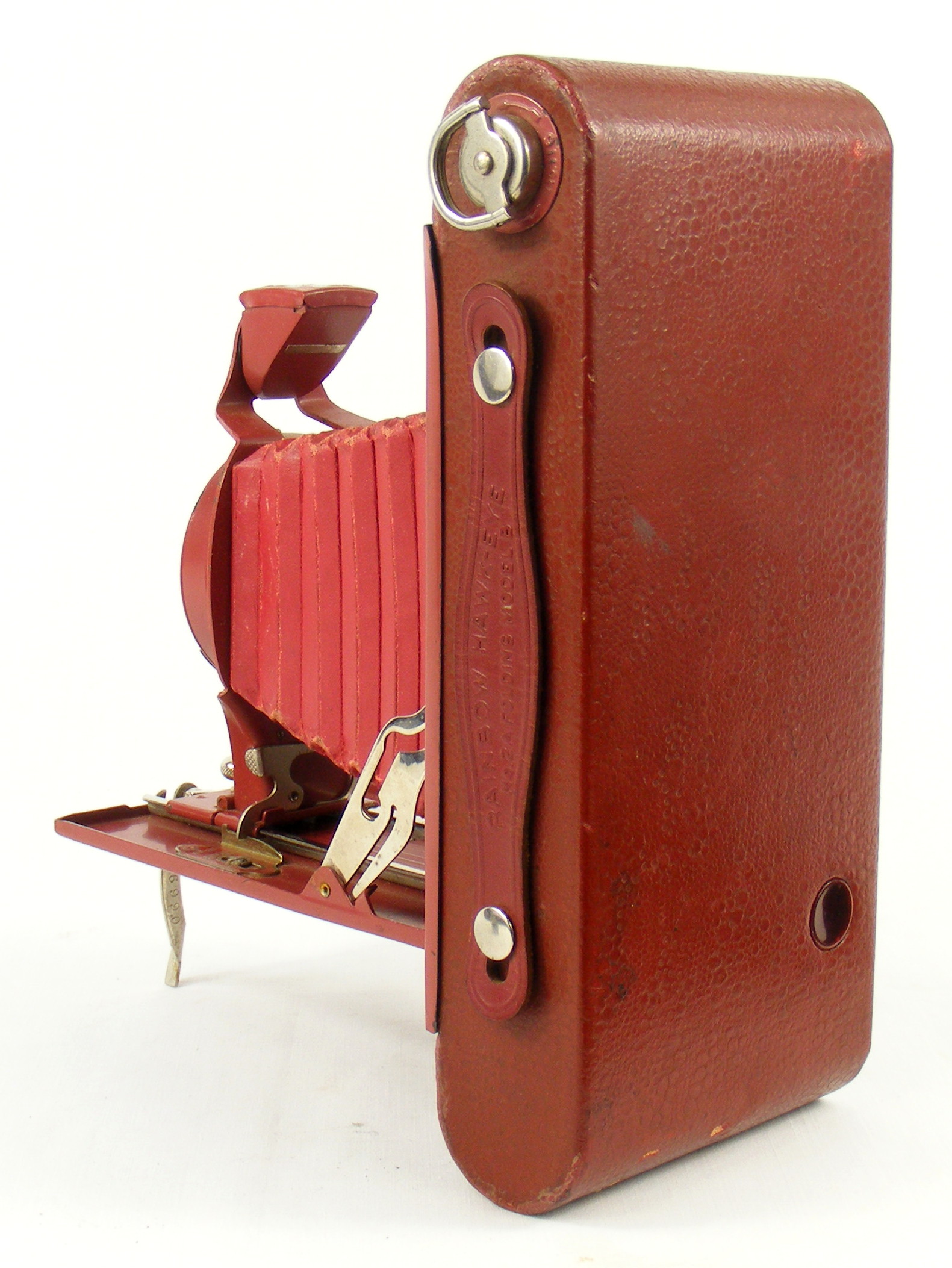 Image of Rainbow Hawk-Eye No 2A folding camera (rear view)